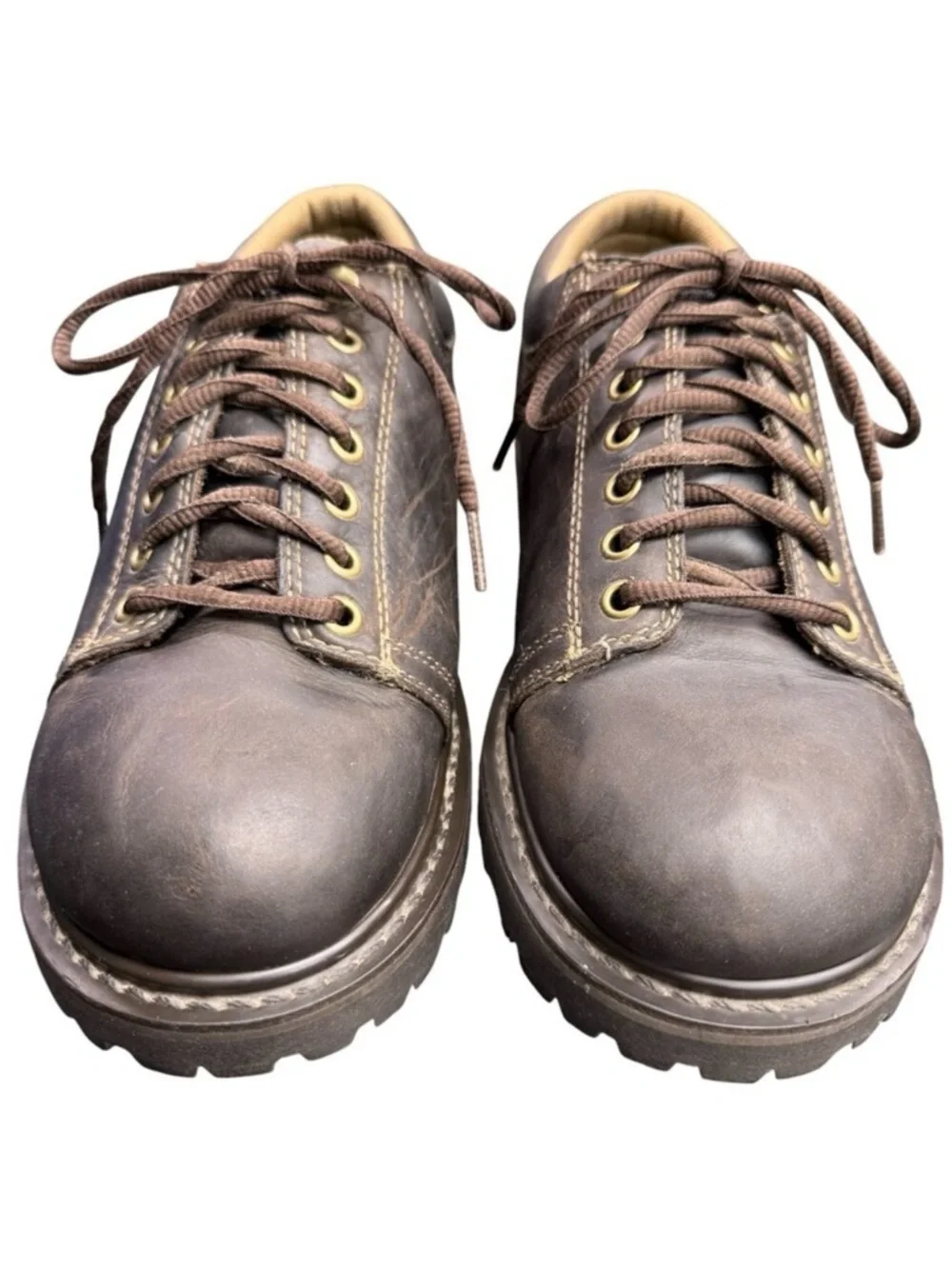 Men's AMERICAN EAGLE OUTFITTERS Brown Genuine Leather Lace-up Shoes- Size‎ 10